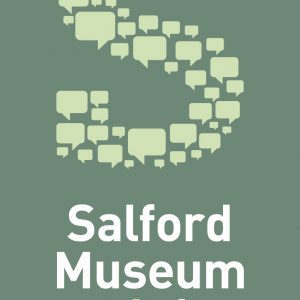Logo with large S with Salford Museum and Art Gallery written underneath