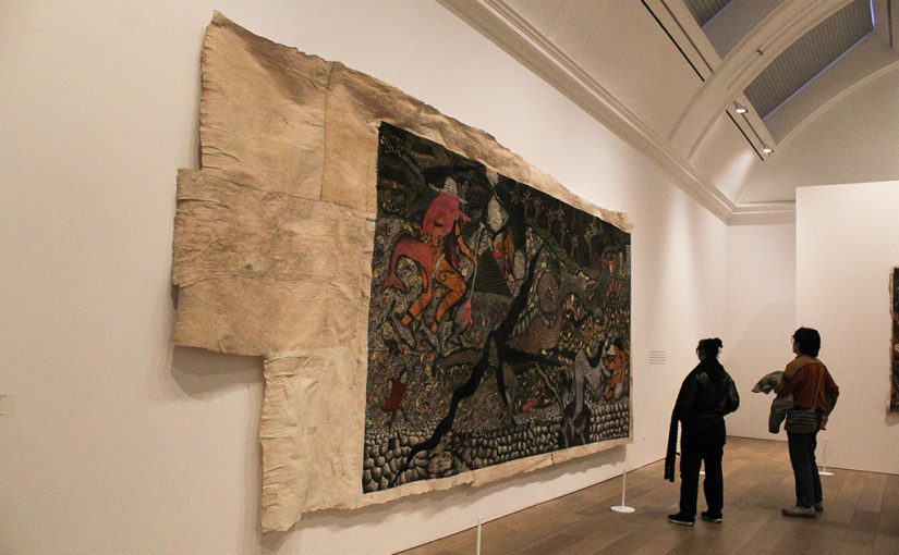 Water world, or El Mundo Del Agua, painting by Santiago Yahuarcani.