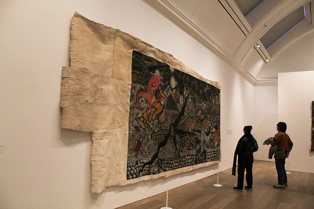 Water world, or El Mundo Del Agua, painting by Santiago Yahuarcani.