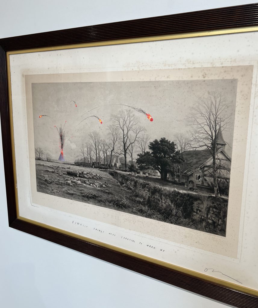 Photograph of collage artwork